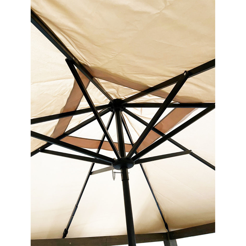 Replacement Canopy for BHG Umbrella Top Gazebo - Riplock 350 - Slate Gray