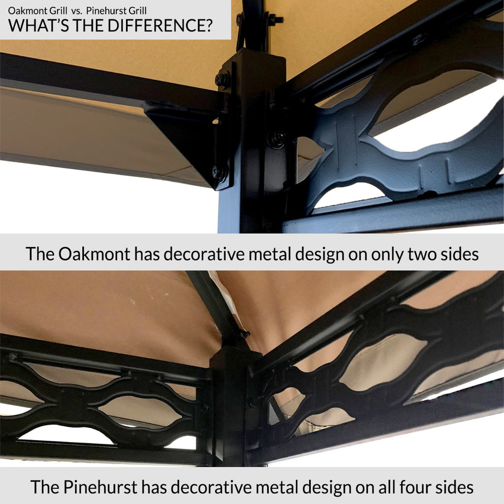 Replacement Canopy for Oakmont Grill Gazebo - Riplock 350