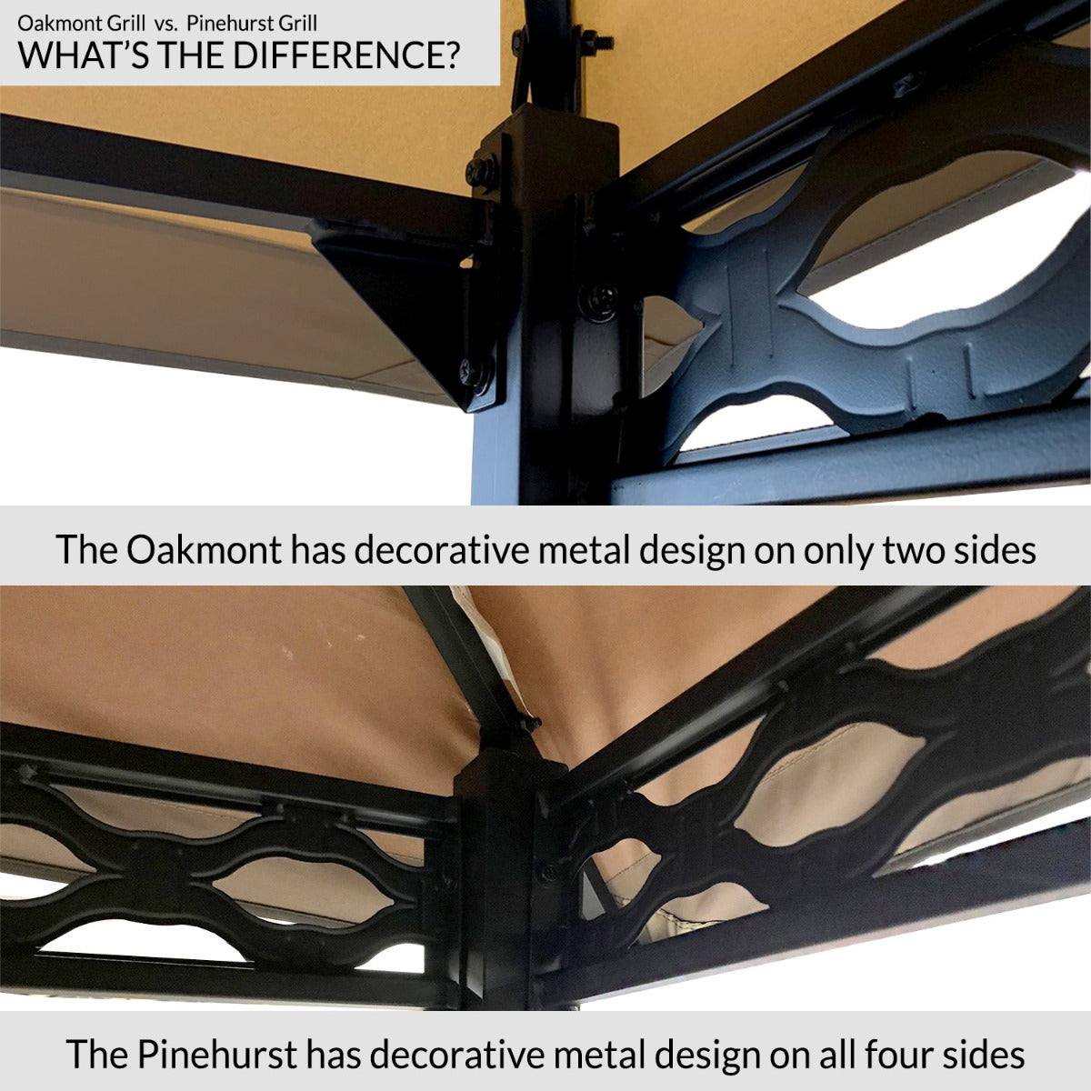 Replacement Canopy for Oakmont Grill Gazebo - Riplock 350