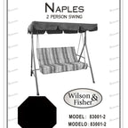 Naples 2-Seater Swing Replacement Canopy