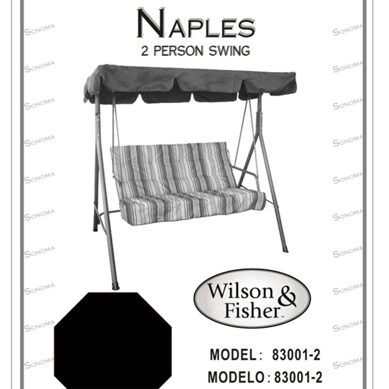 Naples 2-Seater Swing Replacement Canopy