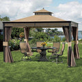 Living Home 10 x 12 Replacement Canopy and Net - RipLock 350