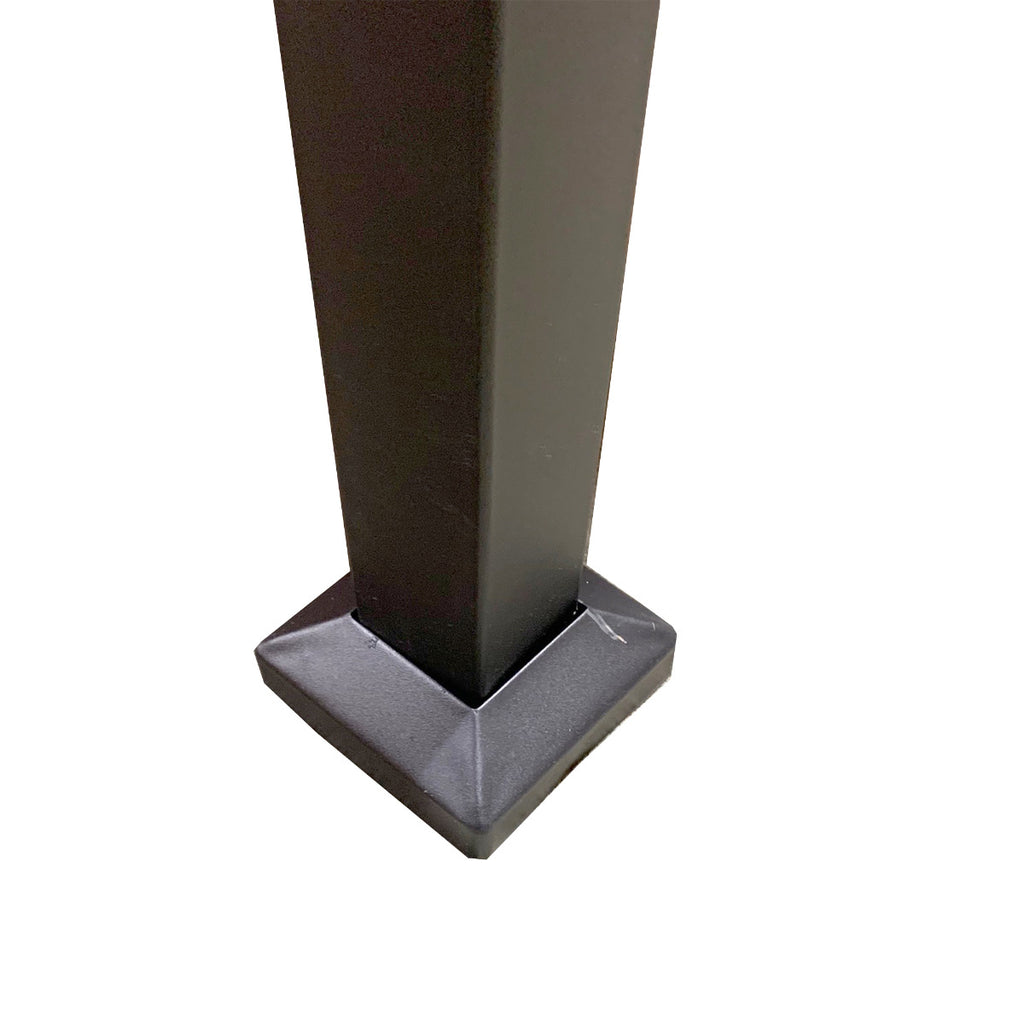 Replacement Canopy for Black and White Gazebo - Riplock 350 - Slate Gray