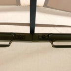 Replacement Canopy for Black and White Gazebo - Riplock 350 - Slate Gray