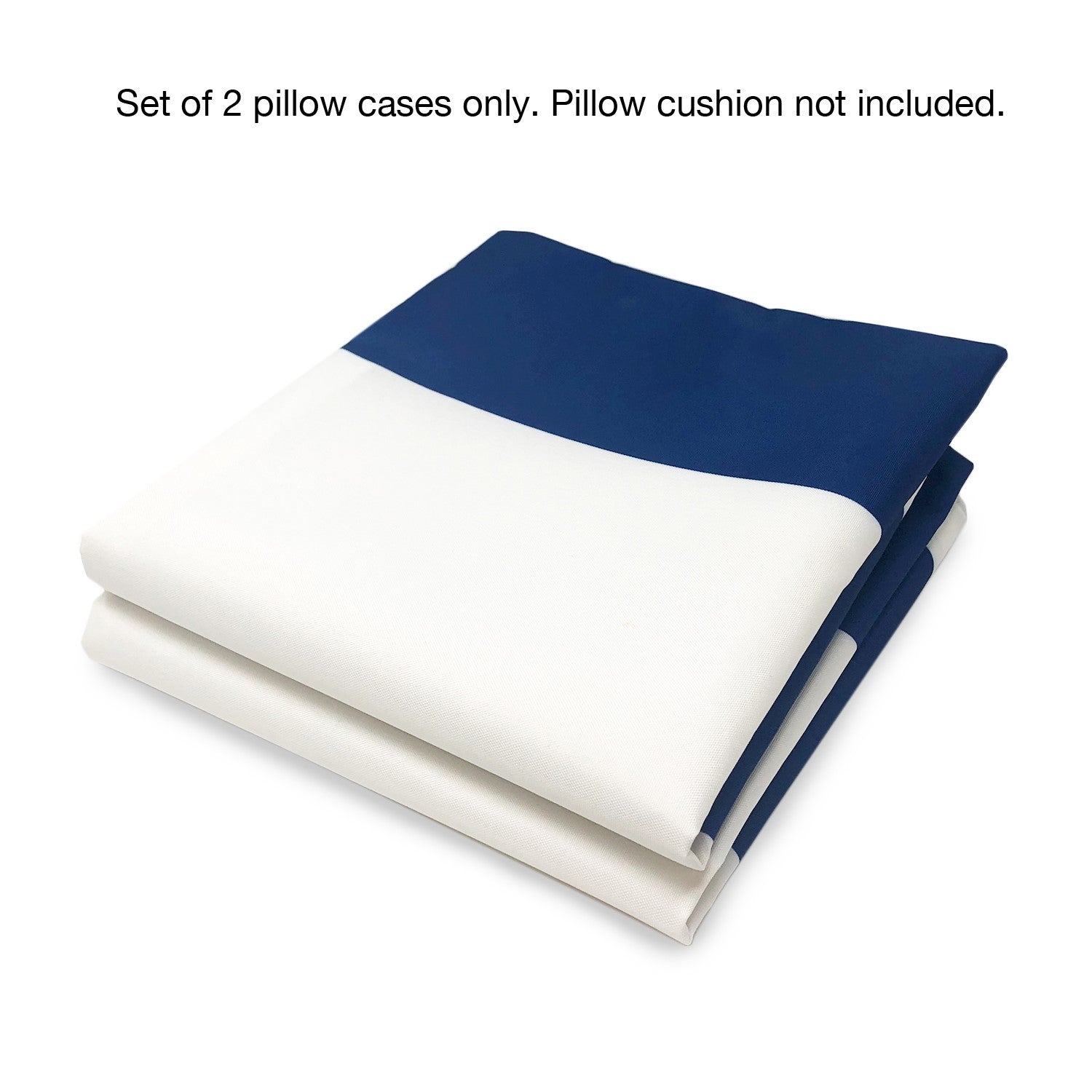 Pillow Cases - Set of 2 - Cabana Blue - Pillows Not Included