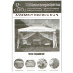 14 x 10 Gazebo Replacement Canopy - 350