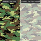 Replacement Canopy for Allen Roth GF-12S004B, TPGAZ17-002 10' x 12' Gazebo - Camo Green