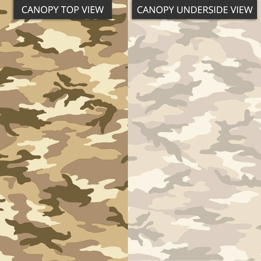 Replacement Canopy for Garden Treasures S-582D 8' x 8' Gazebo - Camo Sand