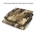 Pillow Cases - Set of 2 - Camo Sand - Pillows Not Included