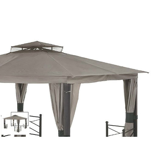 Replacement Canopy and Netting Set for Creole Gazebo - RipLock 350