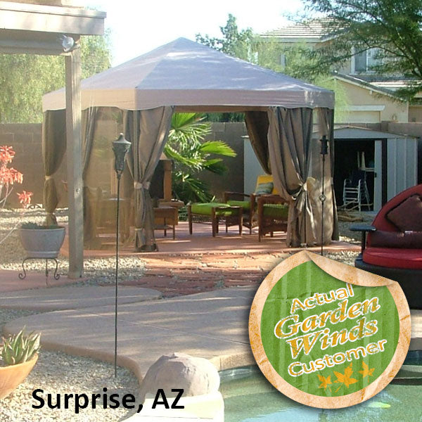 Pacific Casual 12 x 12 Replacement Canopy - RIPLOCK 350