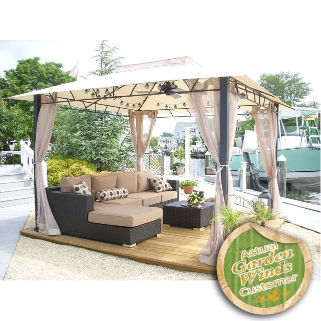 Wellington Gazebo Replacement Canopy and Net - RipLock 350