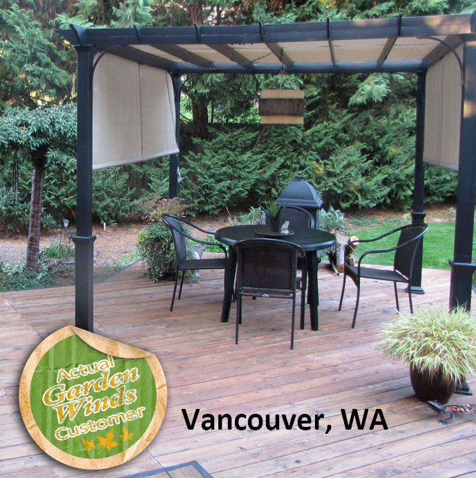 Replacement Canopy for Garden Treasures 10 Ft Pergola - RIPLOCK