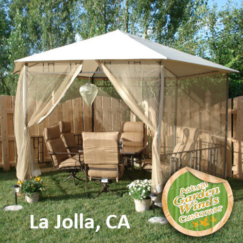 Menards Hexagon Gazebo Replacement Canopy - RipLock 350