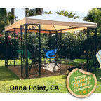 Fleur De Lis Finial Gazebo Replacement Canopy