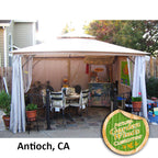 Kilpatrick Lane 12 x 12 Repl Canopy and Netting - RipLock 350