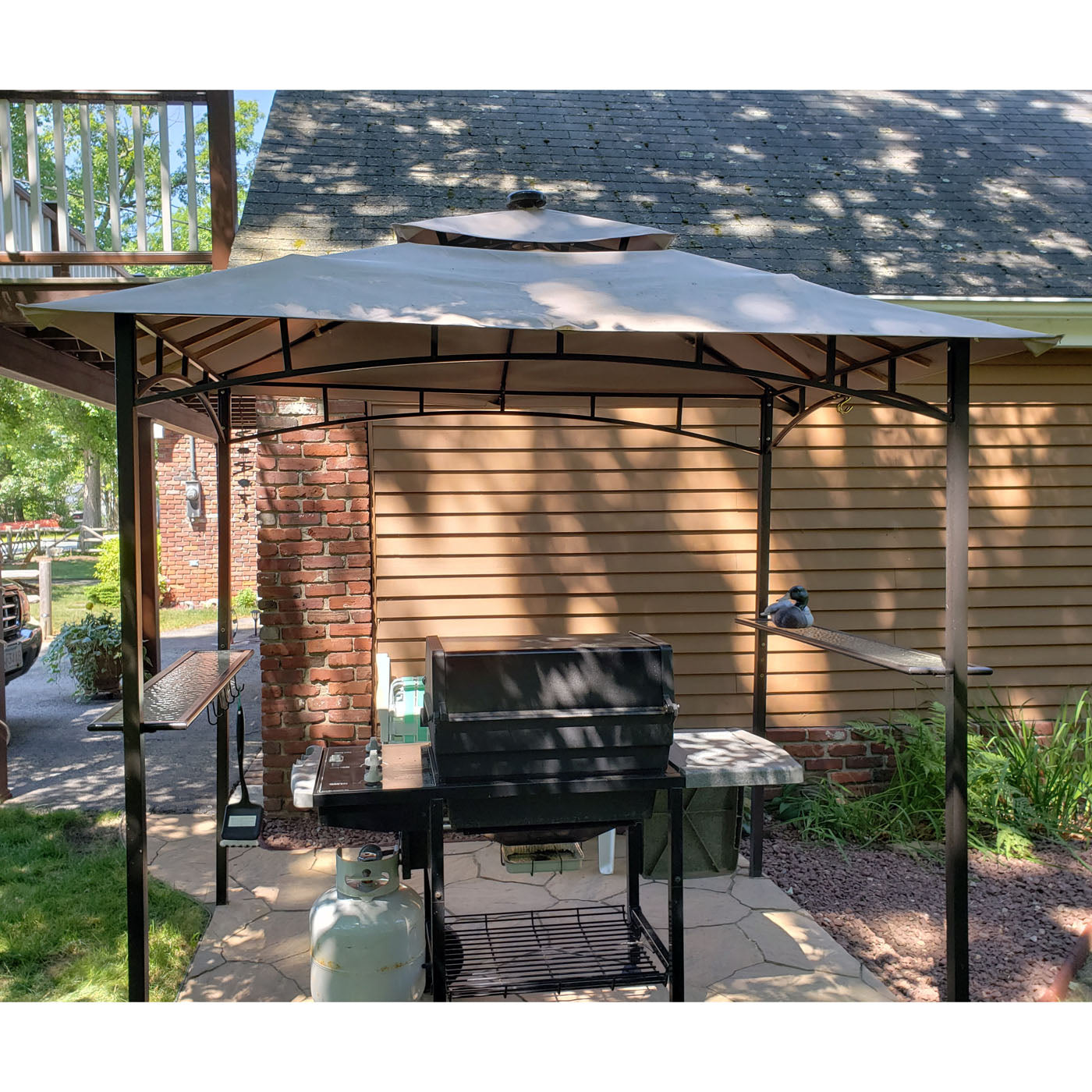 Replacement Canopy for Christmas Tree Shops Grill Gaz with Solar Lights - Riplock 350
