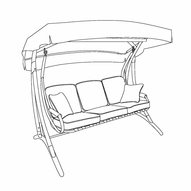OSH Claremont II Swing Replacement Canopy