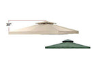 10 X 10 Universal Replacement Canopy 2-Tiered w Net - RipLock 350