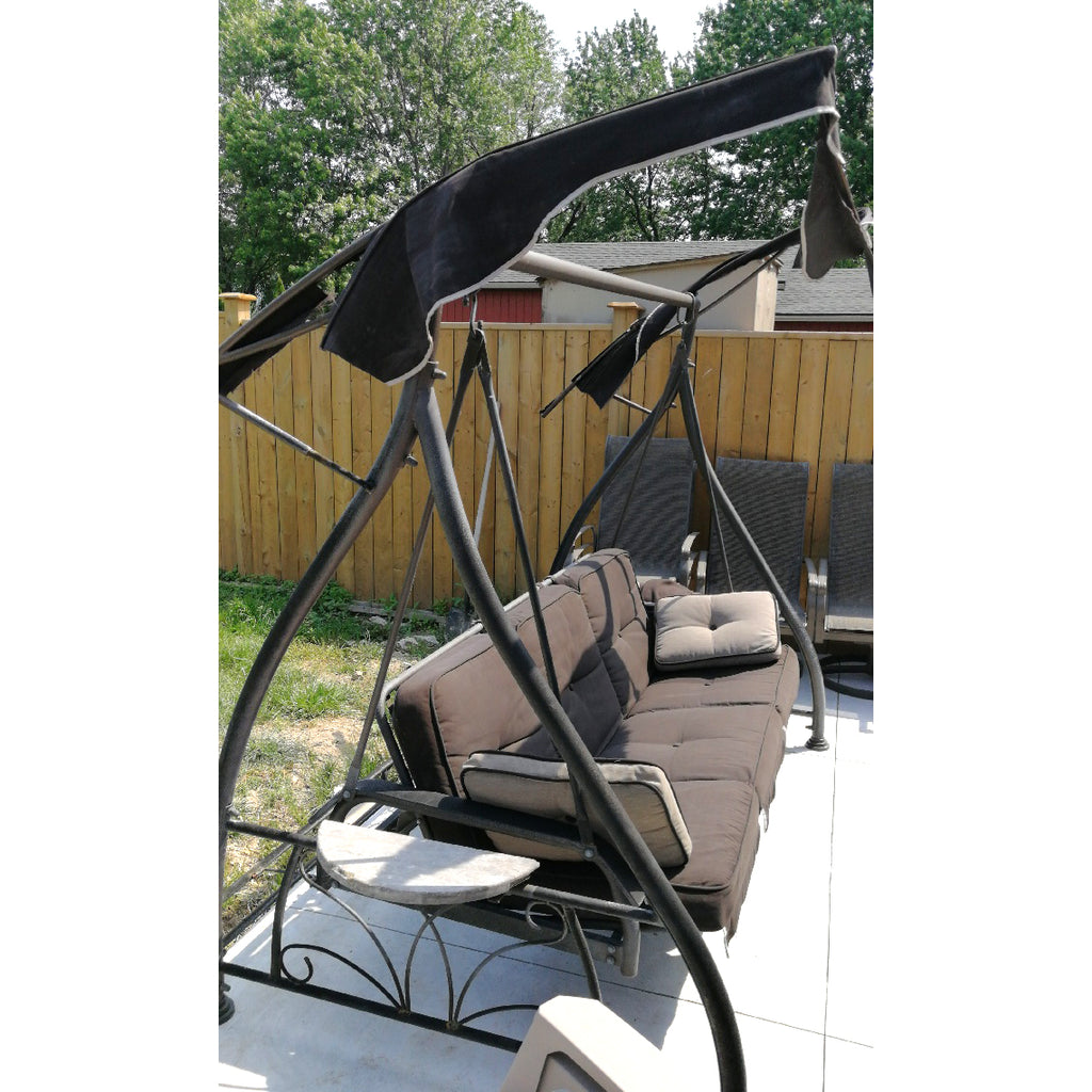 Replacement Canopy for Costco Round Side Table Swing - Nutmeg 350
