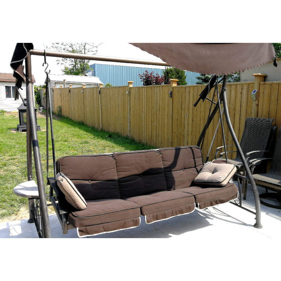 Replacement Canopy for Costco Round Side Table Swing - Nutmeg 350