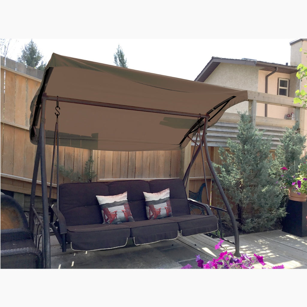 Replacement Canopy for Costco Round Side Table Swing - Nutmeg 350