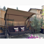 Replacement Canopy for Costco Round Side Table Swing - Nutmeg 350