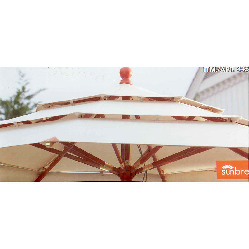 11 ft Triple-Tier Umbrella Replacement Canopy 445865
