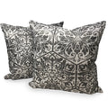 Pillow Cases - Set of 2 - Damask Beige - Pillows Not Included