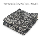 Pillow Cases - Set of 2 - Damask Beige - Pillows Not Included