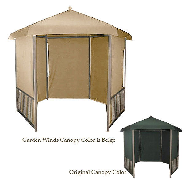Replacement Canopy for DC America Hexagon Gazebo - RipLock 350