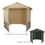 Replacement Canopy for DC America Hexagon Gazebo - RipLock 350