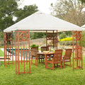 Walmart Delahey 10x10 Wooden Gazebo Replacement Canopy - 350