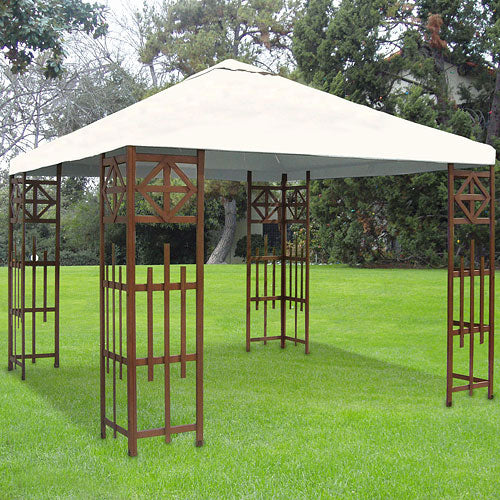 Walmart Delahey 10x10 Wooden Gazebo Replacement Canopy - 350