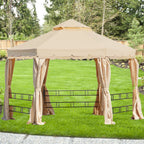 Replacement Canopy for B088NJWCZQ, HWG-028C Erommy 12ft Hexagon Gazebo - Riplock 350