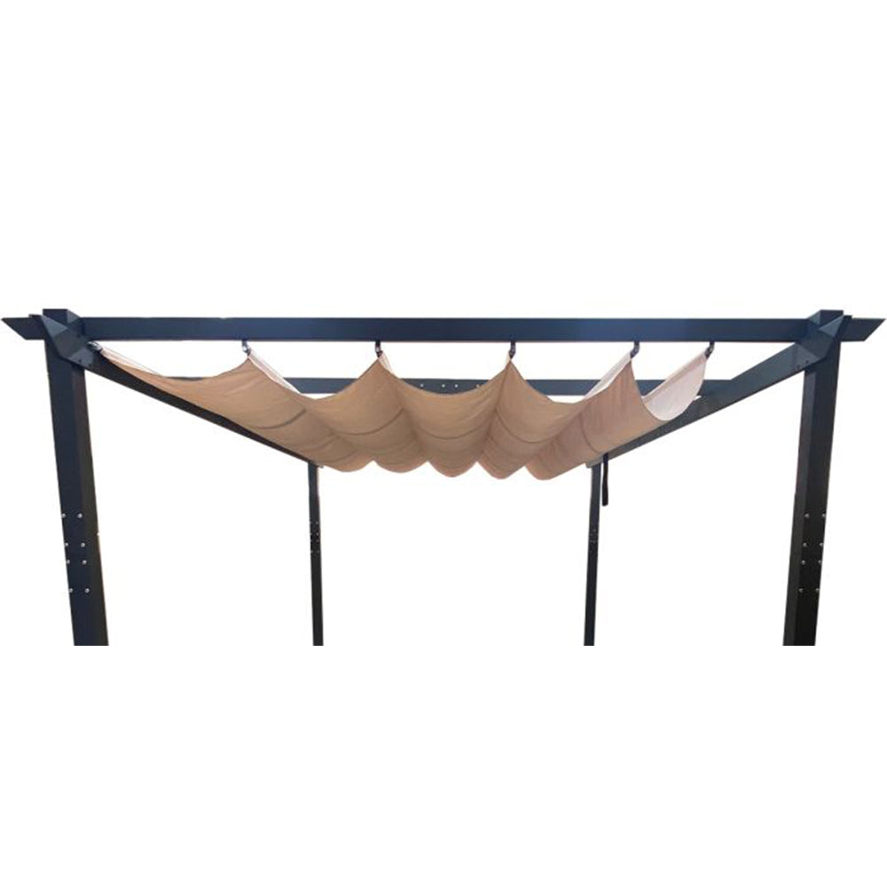 Universal Replacement Canopy for 10' x 13' Retractable Pergola - Beige, RipLock 350