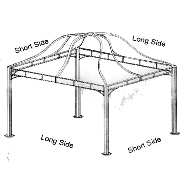 Fortunoff Pacific Casual 12 x 10 Dome Canopy Replacement - 350