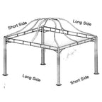 Fortunoff Pacific Casual 12 x 10 Dome Canopy Replacement - 350