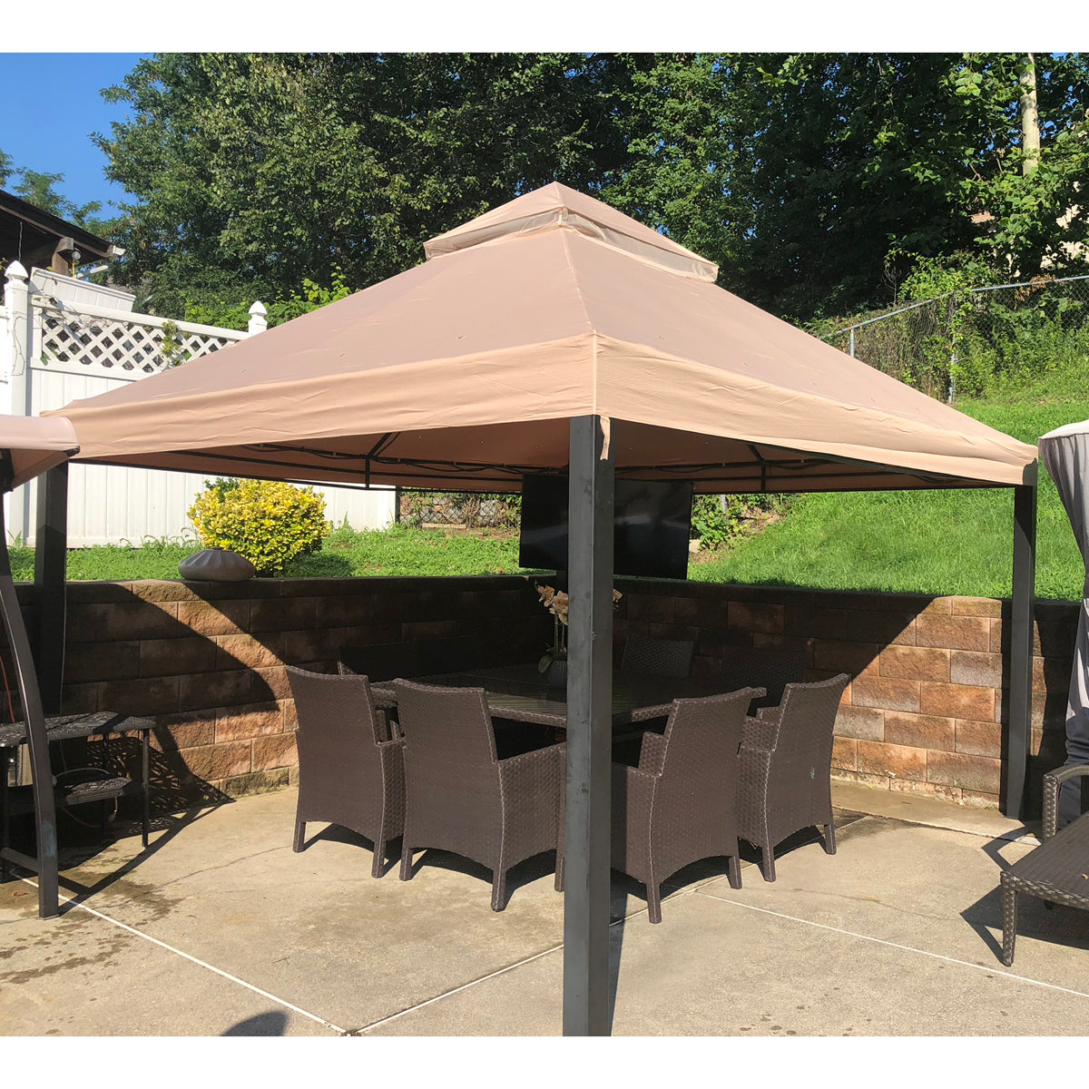 Replacement Canopy for Naples 12x13 Gazebo - RipLock 500