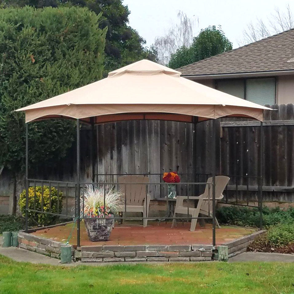 Replacement Canopy for Fred Meyer Hexagon Gazebo - Riplock 350