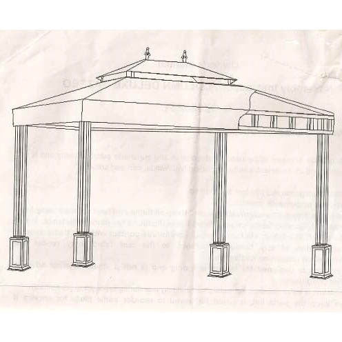Replacement Canopy for Sunjoy 10 x 12 Gazebo - 350