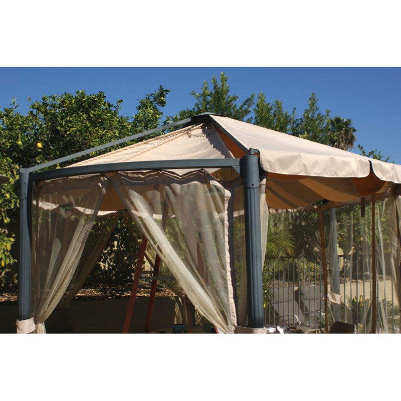 GO Round Retractable Replacement Canopy and Net - RipLock 350