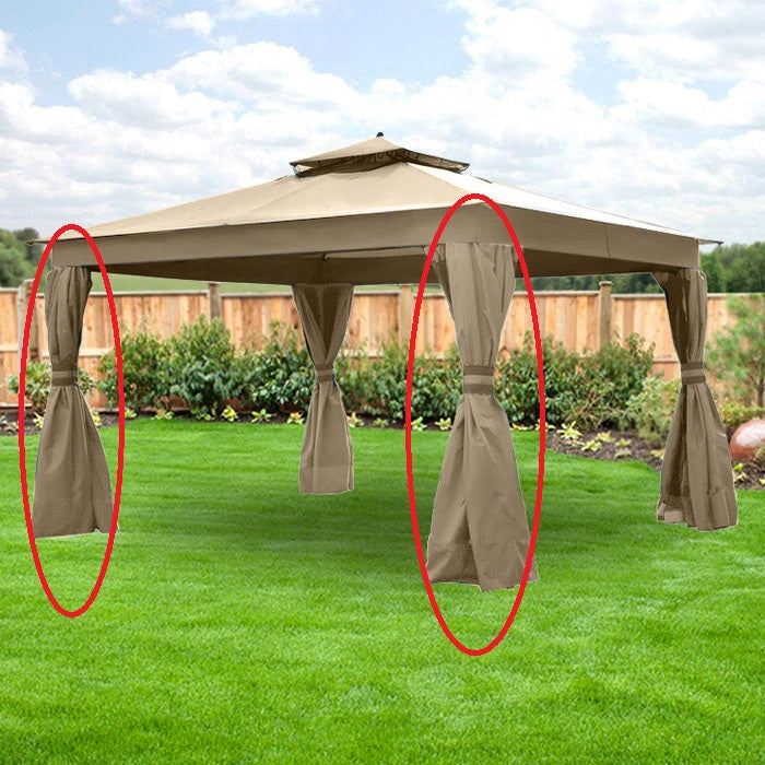 Replacement Privacy Curtain Set for Allen Roth Finial Gaz - 350