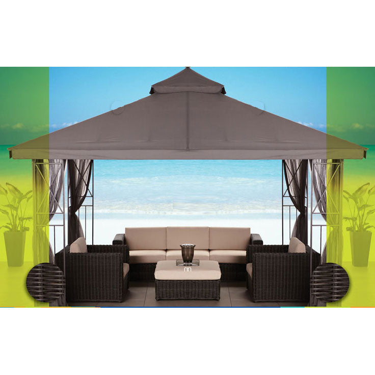 Replacement Canopy for Gluckstein X-Gazebo - RipLock 350