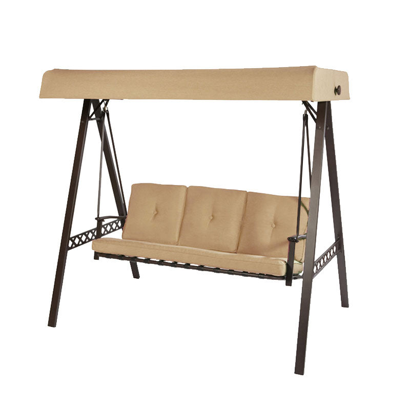 Replacement Canopy for 3 Person Swing - Beige - BIGGER VERSION - RipLock