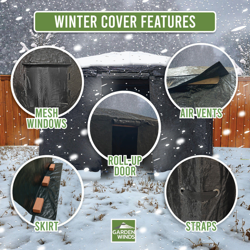 Universal Heavy Duty Winter Cover for Tall Hard Top Gazebo