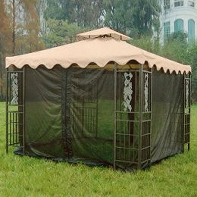 Replacement Canopy and Netting Set for Hibiscus Gazebo