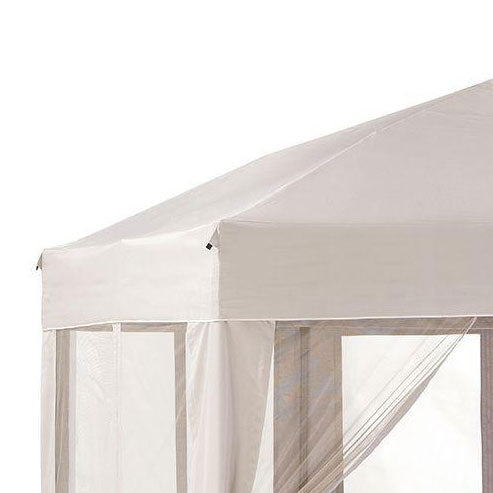 Replacement Canopy for Pearl Bisque Hex Gazebo - RipLock 350