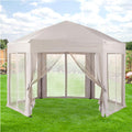 Replacement Canopy for Pearl Bisque Hex Gazebo - RipLock 350