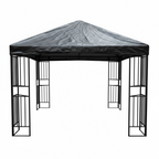 Universal Gazebo Canopy Protective Rain Cover - Black